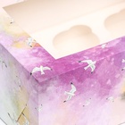 Упаковка на 6 капкейков с окном, «Алые паруса», 25×17×10 см - Фото 4