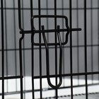 Клетка с утолщенными прутьями для собак и кошек, 91 х 59 х 69 см, чёрная - фото 23525227