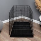 Клетка с люком для собак и кошек, 100 х 60 х 70 см, чёрная - фото 8720070