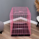 Клетка с люком для собак и кошек, 100 х 60 х 70 см, розовая - фото 8720092