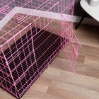 Клетка с люком для собак и кошек, 100 х 60 х 70 см, розовая - фото 8720093