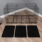 Клетка с люком для собак, 130 х 60 х 70 см, чёрная - фото 8720112