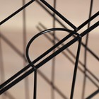 Клетка для собак, 130×60×70 см, с люком, металл, чёрная - Фото 5