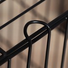 Клетка для собак, 130×60×70 см, с люком, металл, чёрная - Фото 6