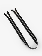 Молния металлическая, №5, 2 замка, разъёмная, замки автомат, 80 см, чёрный - Фото 2