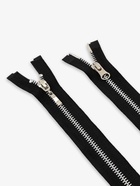 Молния металлическая, №5, 2 замка, разъёмная, замки автомат, 80 см, чёрный - Фото 3