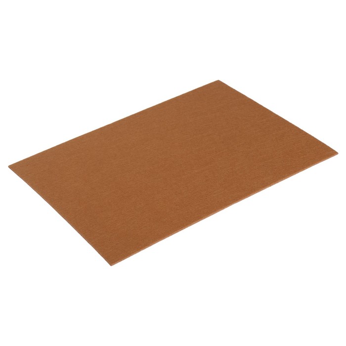 Накладка для мебели из войлока, 210х300 мм, клейкая поверхность, цвет светло-коричневый
