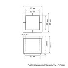 Накладка мебельная резина фетр, квадратная, d=30-35 мм, 4 шт - Фото 5