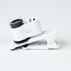 Лупа с линзой 10х для макросъёмки на прищепке для телефона, с подсветкой - Фото 2