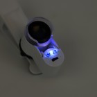 Лупа с линзой 10х для макросъёмки на прищепке для телефона, с подсветкой - Фото 9