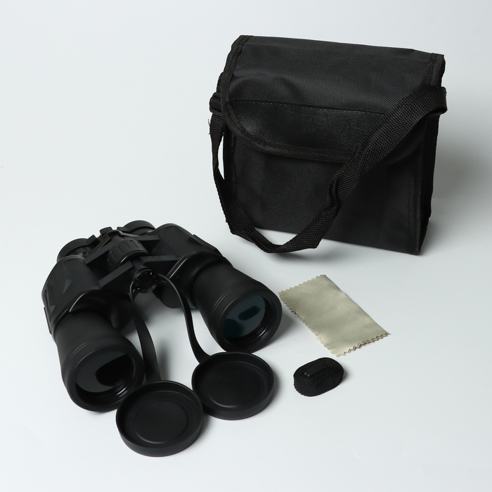 Бинокль «Турист», 20×50, с чехлом, чёрный - Фото 1