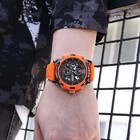 Часы наручные мужские, d-5.1 см, с хронографом, 3 АТМ, светящиеся, оранжевые - фото 806972746 Часы наручные мужские, d-5.1 см, с хронографом, 3 АТМ, светящиеся, оранжевые - фото 806972746