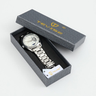 Часы наручные механические мужские, d-4.2 см, с хронографом, 3 АТМ, светящиеся, серебро - Фото 2