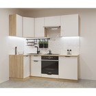 Кухонный гарнитур угловой «ФАСКА 2», 1000×2200 мм, цвет дуб сонома/тальк/дуб сонома светлый - Фото 1