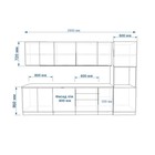 Кухонный гарнитур прямой «ФАСКА 3», 2900×600 мм, цвет дуб сонома/тальк /дуб сонома светлый - Фото 2