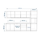 Кухонный гарнитур прямой «ФАСКА 3», 2900×600 мм, цвет дуб сонома/тальк /дуб сонома светлый - Фото 2