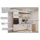 Угловой кухонный гарнитур трехуровневый в потолок арт. 7 ФАСКА Тальк Дуб сонома 2300×1200 - Фото 3