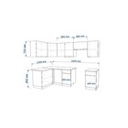 Кухонный гарнитур угловой «ФАСКА 10», 2400×1200 мм, цвет дуб сонома/тальк /дуб сонома светлый - Фото 2