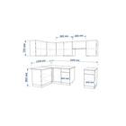 Кухонный гарнитур угловой «ФАСКА 10», 2400×1200 мм, цвет дуб сонома/тальк /дуб сонома светлый - Фото 2
