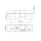 Кухонный гарнитур трёхуровневый в потолок «ФАСКА 16», 2800×600 мм, цвет обсидиан/пикрит - Фото 2