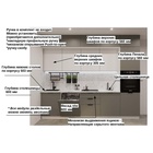 Кухонный гарнитур трёхуровневый под потолок «ФАСКА 20», 3000×600 мм, цвет обсидиан/тальк - Фото 3