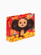 Пакет подарочный, 40×31×11.5 см, упаковка, Чебурашка 9877710