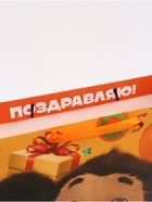 Пакет подарочный «С днём рождения», 31×40×11.5 см, упаковка, Чебурашка 9877711