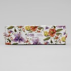 Коробка для макарун, кондитерская упаковка «Ботаника цветы сиреневые» 18 х 5.5 х 5.5 см - Фото 6