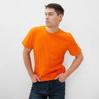 Футболка мужская, цвет оранжевый, размер 52 - Фото 5