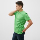 Футболка мужская, цвет ярко-зеленый, размер 56 - Фото 3