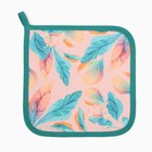 Прихватка «Этель. Птичка», 19×19 см, саржа,100% хлопок, ватин 250 г/м² - Фото 2