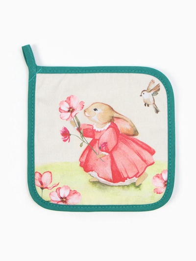 Прихватка Этель "Кролик" 19х19 саржа,100% х/л,ватин 250г/м2