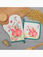 Набор кухонный «Этель. Кролик»: варежка-прихватка 20×28 см, прихватка 19×19 см,100% хлопок - Фото 3