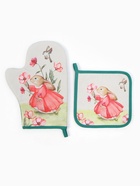 Набор кухонный «Этель. Кролик»: варежка-прихватка 20×28 см, прихватка 19×19 см,100% хлопок - Фото 4