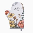 Варежка - прихватка «Этель. Маковые поля», 20×28 см, саржа, 100% хлопок, ватин 250 г/м² - Фото 2