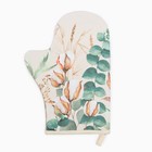 Варежка-прихватка «Этель. Хлопок», 20×28 см, саржа, 100% хлопок, ватин 250 г/м² - Фото 2