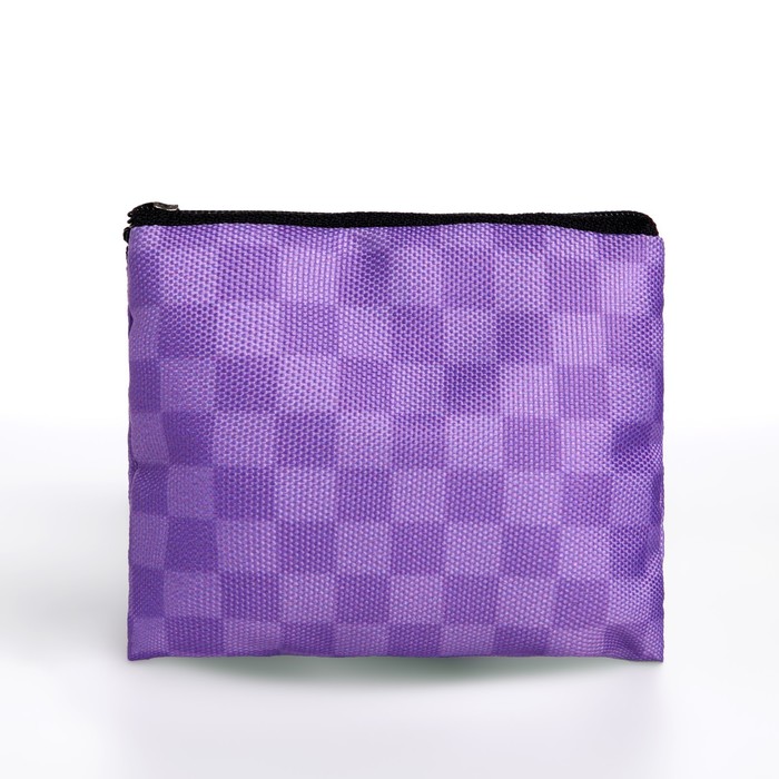 Кошелек детский текстильный "Лягушка", 11х9х0,5 см, цвет фиолетовый - фото 1926962531
