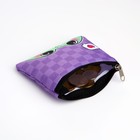 Кошелек детский текстильный "Лягушка", 11х9х0,5 см, цвет фиолетовый - Фото 6