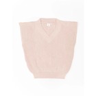 Жилет для девочки Amarobaby Knit, рост 146 см, цвет бело-розовый - Фото 5