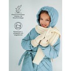 Пальто стёганое для девочек PRETTY, рост 122-128 см, цвет голубой - Фото 4