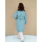Пальто стёганое для девочек PRETTY, рост 122-128 см, цвет голубой - Фото 10