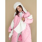 Пальто стёганое для девочек PRETTY, рост 122-128 см, цвет розовый - Фото 12