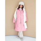 Пальто стёганое для девочек PRETTY, рост 122-128 см, цвет розовый - Фото 13