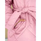 Пальто стёганое для девочек PRETTY, рост 122-128 см, цвет розовый - Фото 16