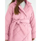 Пальто стёганое для девочек PRETTY, рост 122-128 см, цвет розовый - Фото 7