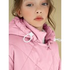 Пальто стёганое для девочек PRETTY, рост 122-128 см, цвет розовый - Фото 9