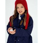 Пальто стёганое для девочек PRETTY, рост 122-128 см, цвет синий - Фото 12