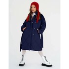 Пальто стёганое для девочек PRETTY, рост 122-128 см, цвет синий - Фото 13