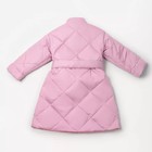 Пальто стёганое для девочек TRENDY, рост 122-128 см, цвет розовый - Фото 16