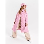 Пальто стёганое для девочек TRENDY, рост 122-128 см, цвет розовый - Фото 10